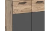 Skrinka Mason 80 cm, dub/šedá