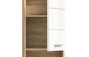 Nástenná kúpeľňová skrinka Lambada, dub sonoma/biela lesk