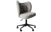 Pracovná stolička na kolieskach Mia, svetlo šedá štruktúrovaná látka