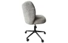 Pracovná stolička na kolieskach Mia, svetlo šedá štruktúrovaná látka
