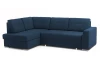 Rohová sedacia súprava Stilo, tmavo modrá látka, ľavý roh