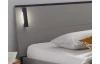 Posteľ s osvetlením Tilburg 180x200 cm, šedá sahara