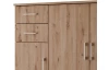 Komoda 3-dverová Universal, 118 cm, dub artisan