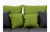 Sedacia súprava Swing Big Sofa, šedá/zelená tkanina