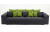 Sedacia súprava Swing Big Sofa, šedá/zelená tkanina