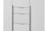 Šatníková skriňa so zásuvkami New York D, 135 cm, biela / biely lesk