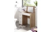 Toaletný/písací stolík Make Up, dub sonoma/biely