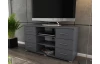 Vysoký TV stolík Oskar TV, grafitový, výška 65 cm