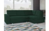 Rohová sedacia súprava Stilo, zelená látka, pravý roh