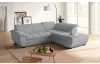 Rohová sedacia súprava Speedway, svetlo šedá látka, pravý roh