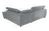 Rohová sedacia súprava Speedway, svetlo šedá látka, pravý roh