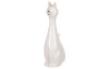 Dekoračná soška Biela mačka, 23 cm