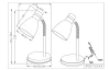 Stolová lampa Harvey 33 cm, titánová farba