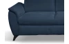 Rohová sedacia  súprava Geneva, oceánská modrá látka, pravý roh