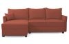 Rohová sedacia súprava Livorno, červená látka