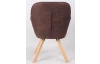 Jedálenská stolička Chrissy, nugátovo hnedá vintage látka