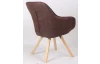 Jedálenská stolička Chrissy, nugátovo hnedá vintage látka