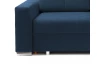 Rohová sedacia  súprava Stilo, tmavo modrá látka, pravý roh