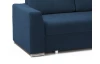 Rohová sedacia  súprava Stilo, tmavo modrá látka, pravý roh