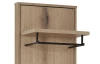 Nástenný šatníkový panel Perado, výška 116 cm, dub evoke