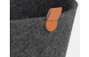 Úložný košík LifeStyle 24 cm, tmavo šedý