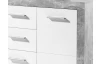 Komoda Stone 152 cm, betón/biela