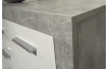 Komoda Stone 152 cm, betón/biela