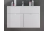 Kúpeľňová skrinka s umývadlom Spice, lesklá biela