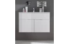 Kúpeľňová skrinka s umývadlom Spice, lesklá biela