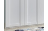 Šatníková skriňa so zrkadlom New York B, 270 cm, biela