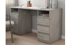 Písací stôl so 3 zásuvkami Carlos, šedý beton