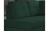 Rohová sedacia súprava Stilo, zelená látka, ľavý roh