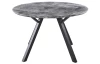 Okrúhly jedálenský stôl Roberta 120x120 cm, šedý betón