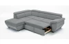 Rohová sedacia súprava Speedway, svetlo šedá látka, ľavý roh