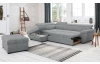 Rohová sedacia súprava Speedway, svetlo šedá látka, ľavý roh