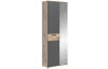 Predsieňová šatníkova skriňa Mason, dub/šedá