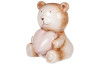 Dekoračná soška Medvedík so srdiečkom, 12 cm