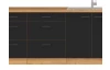 Dolná zásuvková kuchynská skrinka Modena, 60 cm, dub artisan/čierna
