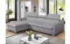 Rohová sedacia súprava Pedro Mini, svetlo šedá látka, ľavý roh