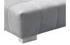 Obdĺžníkový taburet 7589, svetlo šedá látka