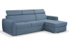 Rohová sedacia súprava Mistic, denimovo modrá látka