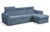 Rohová sedacia súprava Mistic, denimovo modrá látka