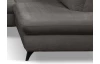 Rohová sedací souprava Geneva, tmavo šedá látka, pravý roh