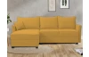 Rohová sedacia súprava Livorno, horčicovo žltá látka