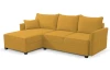 Rohová sedacia súprava Livorno, horčicovo žltá látka