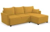 Rohová sedacia súprava Livorno, horčicovo žltá látka