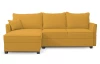 Rohová sedacia súprava Livorno, horčicovo žltá látka