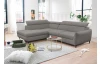 Rohová sedacia súprava Othello, myšia šedá látka, ľavý roh