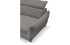 Rohová sedacia súprava Othello, myšia šedá látka, ľavý roh