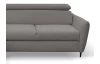 Rohová sedacia súprava Othello, myšia šedá látka, ľavý roh